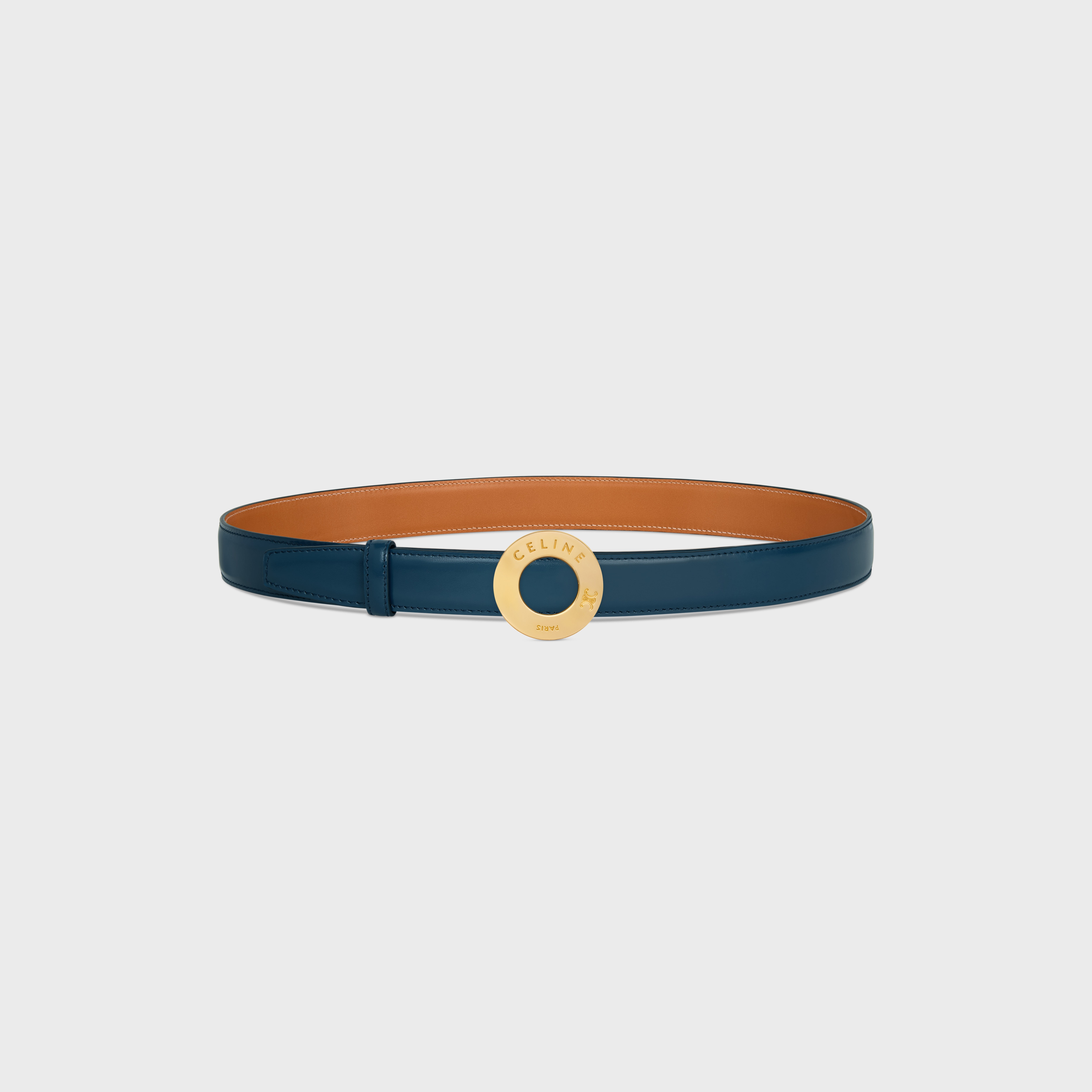 CELINE DISC BUCKLE 25MM IN METAL & Reversible Strap 25MM IN